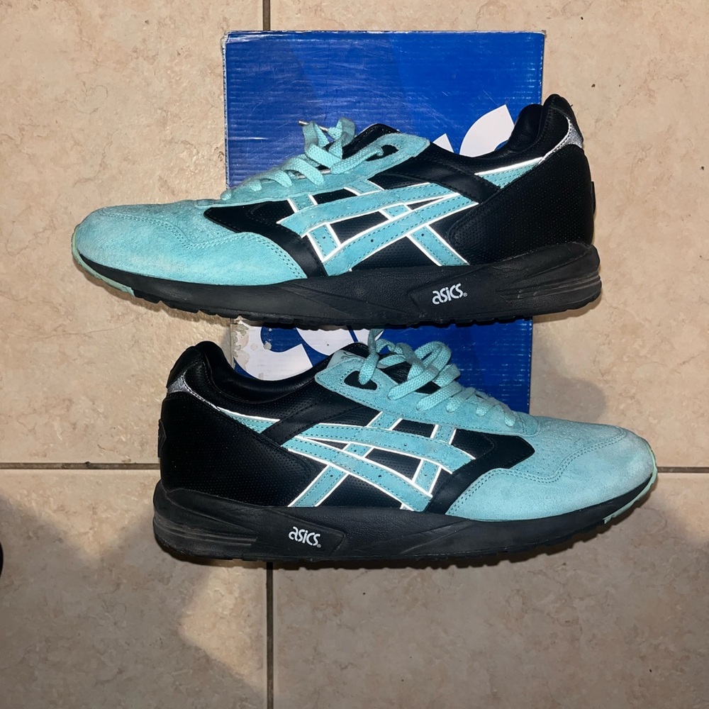 Kith x Diamond Supply ASICS Gel Saga Sneakers Size 13 Tiffany Blue Black